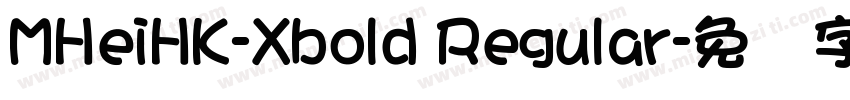 MHeiHK-Xbold Regular字体转换